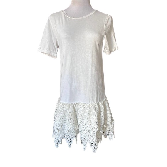 English Factory Dresses & Skirts - English Factory Ruffle Lace Dress size XS White S102